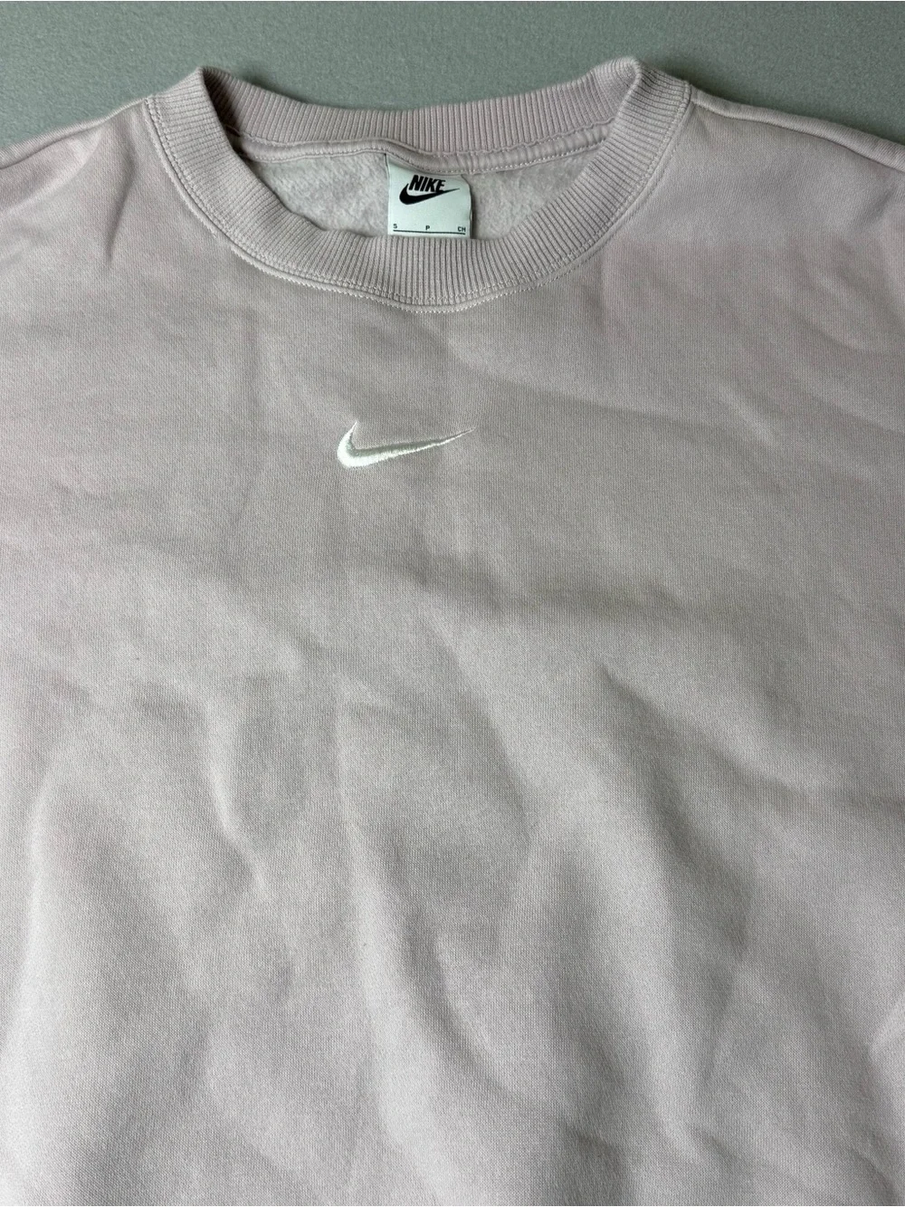 Nike Sportswear Phoenix Fleece Oversized Sweatshirt Womens S Pink Cream Center